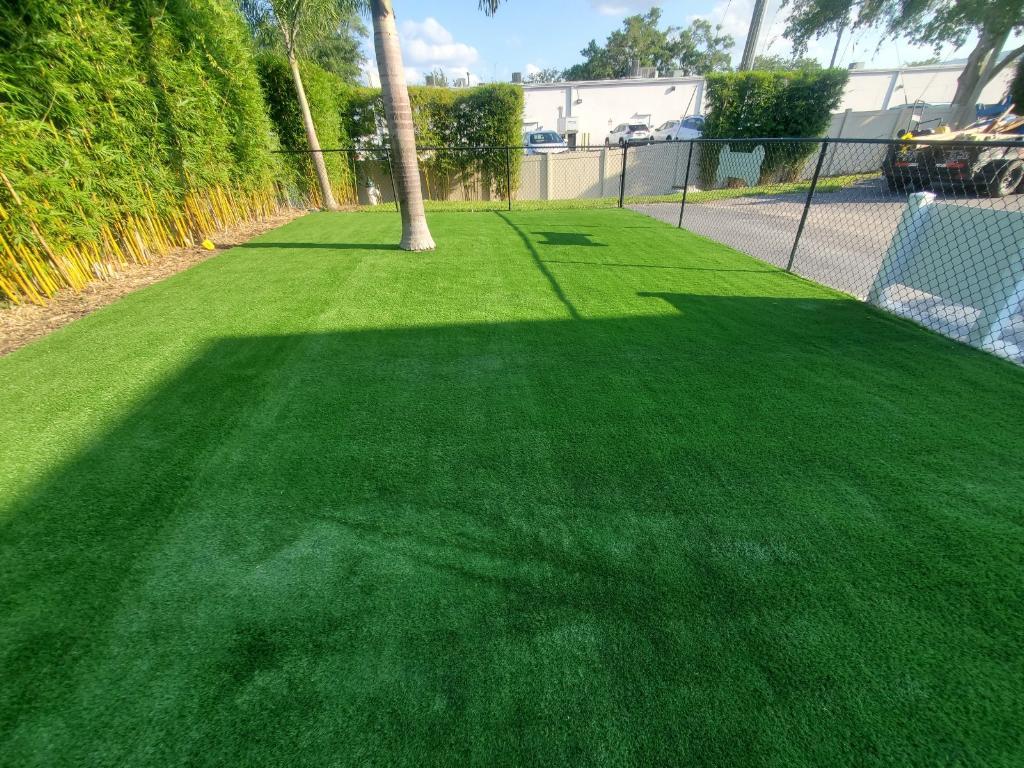 Synthetic turf installation in North Richland Hills, TX